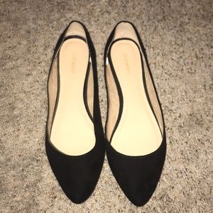 Black Suede Flats